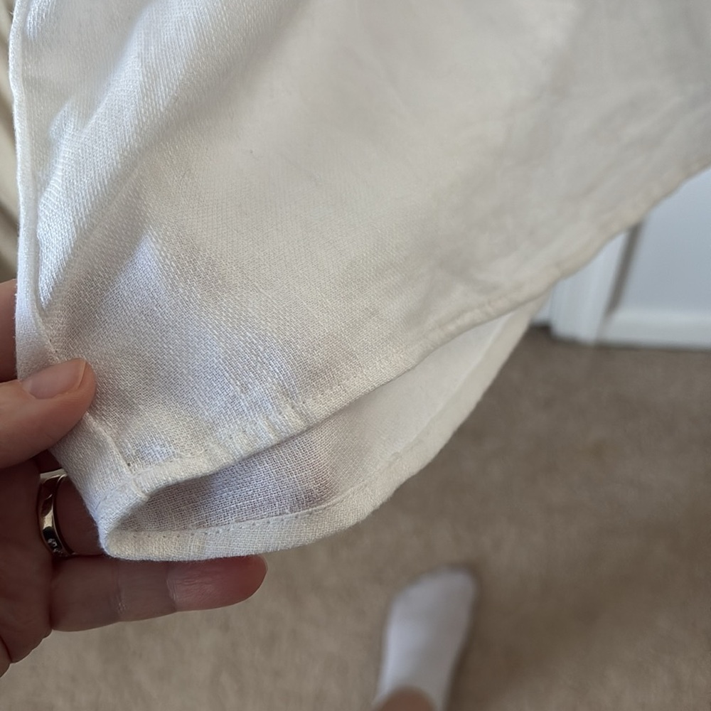 White Ruffled Sleeve Top - Picture 9 of 9